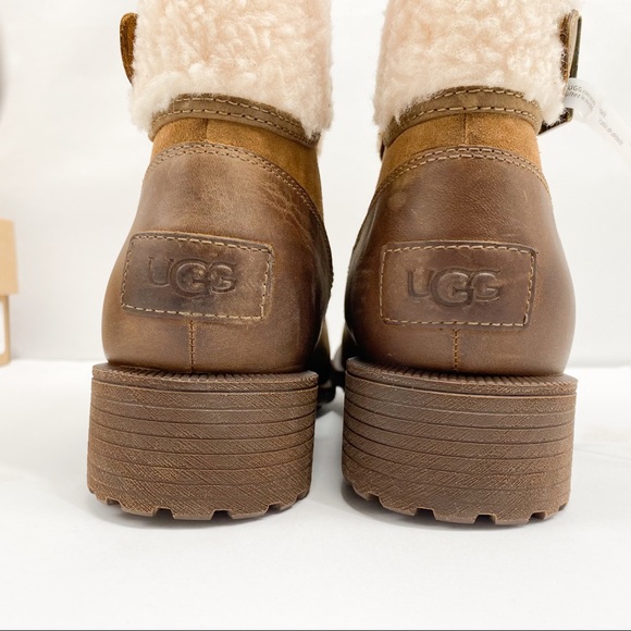 UGG ELINGS LEATHER WATERPROOF SHEEPSKIN BOOTS